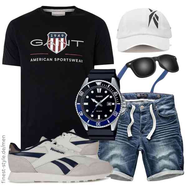 Top herren-Outfit im Finest-Trend-Style für ein selbstbewusstes Modegefühl mit tollen Produkten von GANT,Amaci&Sons,Casio,wearPro,Reebok,Reebok