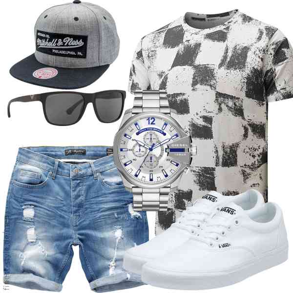 Top herren-Outfit im Finest-Trend-Style für ein selbstbewusstes Modegefühl mit tollen Produkten von Amaci&Sons,RONOMO,Mitchell & Ness,Diesel,Emporio Armani,Vans,RONOMO,Amaci&Sons,Mitchell & Ness,Diesel,Emporio Armani,Vans,RONOMO