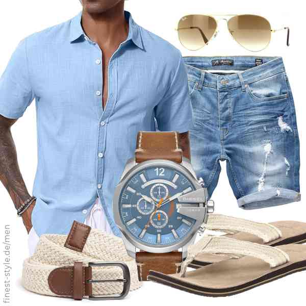 Top herren-Outfit im Finest-Trend-Style für ein selbstbewusstes Modegefühl mit tollen Produkten von LVCBL,Amaci&Sons,Ray-Ban,Diesel,Amaci&Sons,Sanuk