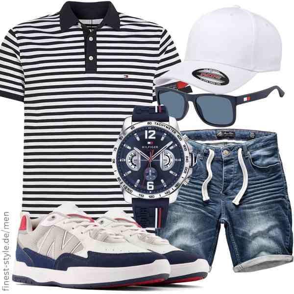 Top herren-Outfit im Finest-Trend-Style für ein selbstbewusstes Modegefühl mit tollen Produkten von Tommy Hilfiger,Amaci&Sons,Tommy Hilfiger,Tommy Hilfiger,Flexfit,New Balance