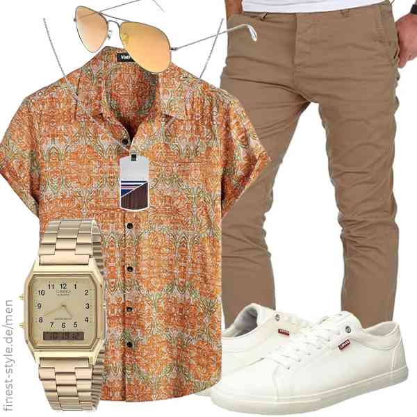 Top herren-Outfit im Finest-Trend-Style für ein selbstbewusstes Modegefühl mit tollen Produkten von VATPAVE,Amaci&Sons,Casio,Tommy Hilfiger,Ray-Ban,Levi's