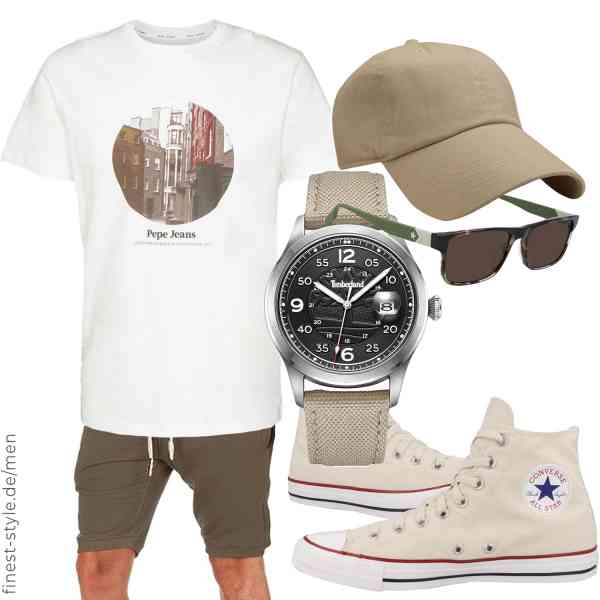 Top herren-Outfit im Finest-Trend-Style für ein selbstbewusstes Modegefühl mit tollen Produkten von Pepe Jeans,Amaci&Sons,Timberland,Converse,Falari,Converse