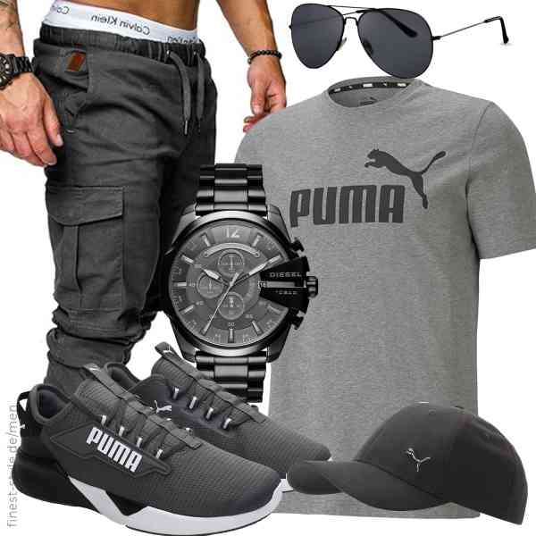 Top herren-Outfit im Finest-Trend-Style für ein selbstbewusstes Modegefühl mit tollen Produkten von PUMA,REPUBLIX,Diesel,Cheapass,PUMA,PUMA