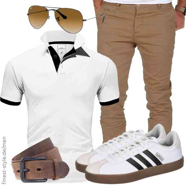 Top herren-Outfit im Finest-Trend-Style für ein selbstbewusstes Modegefühl mit tollen Produkten von Amaci&Sons,Amaci&Sons,Ray-Ban,MUSTANG,adidas