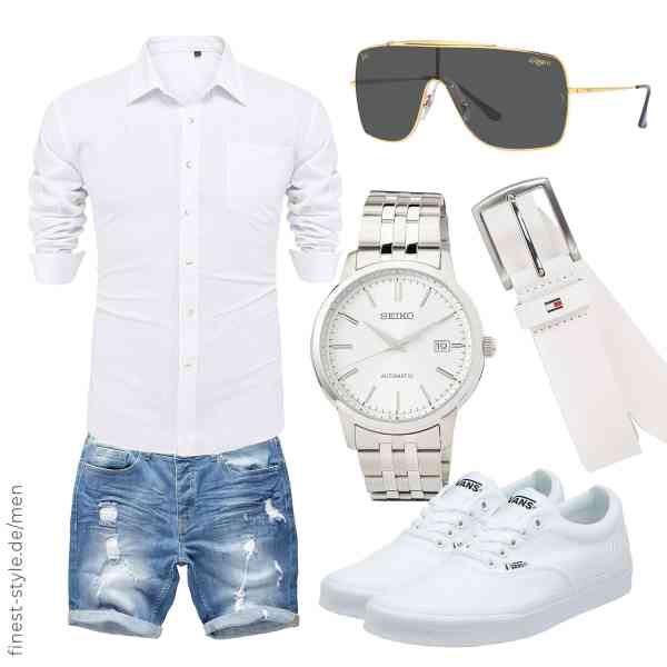 Top herren-Outfit im Finest-Trend-Style für ein selbstbewusstes Modegefühl mit tollen Produkten von J.VER,Amaci&Sons,Seiko,Ray-Ban,Tommy Hilfiger,Vans