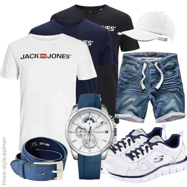 Top herren-Outfit im Finest-Trend-Style für ein selbstbewusstes Modegefühl mit tollen Produkten von JACK & JONES,Amaci&Sons,Tommy Hilfiger,Zylioo,Tom Ramsey,Skechers