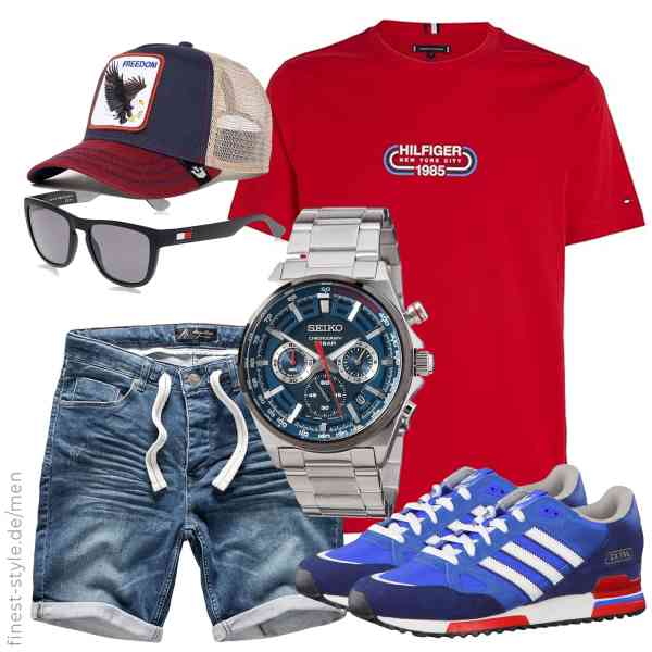 Top herren-Outfit im Finest-Trend-Style für ein selbstbewusstes Modegefühl mit tollen Produkten von Tommy Hilfiger,Amaci&Sons,Seiko,Goorin Bros.,Tommy Hilfiger,adidas