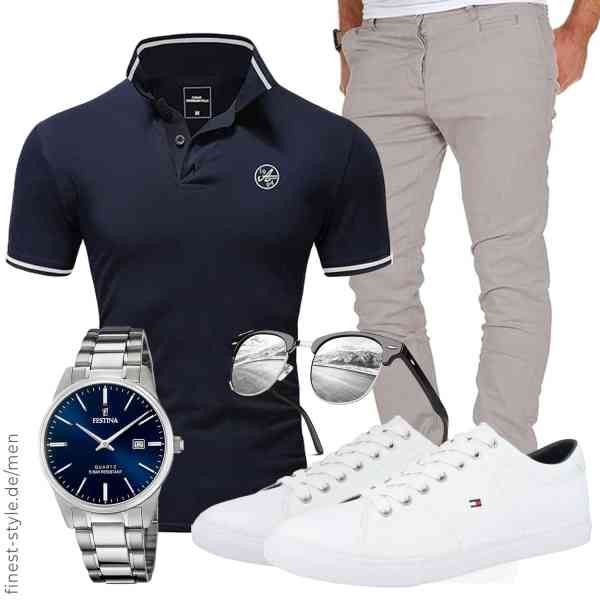 Top herren-Outfit im Finest-Trend-Style für ein selbstbewusstes Modegefühl mit tollen Produkten von Amaci&Sons,Amaci&Sons,Festina,GQUEEN,Tommy Hilfiger