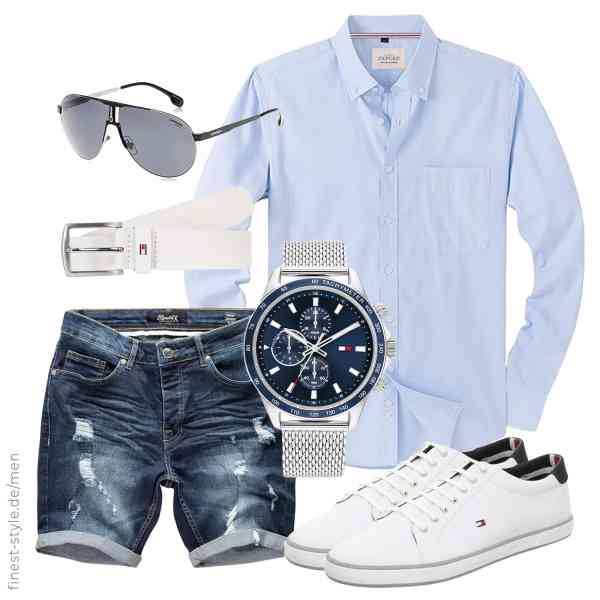 Top herren-Outfit im Finest-Trend-Style für ein selbstbewusstes Modegefühl mit tollen Produkten von J.VER,REPUBLIX,Tommy Hilfiger,Tommy Hilfiger,Carrera,Tommy Hilfiger