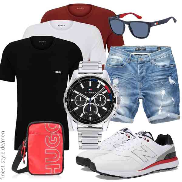 Top herren-Outfit im Finest-Trend-Style für ein selbstbewusstes Modegefühl mit tollen Produkten von BOSS,Amaci&Sons,Tommy Hilfiger,HUGO,Tommy Hilfiger,New Balance