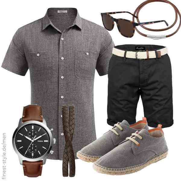 Top herren-Outfit im Finest-Trend-Style für ein selbstbewusstes Modegefühl mit tollen Produkten von COOFANDY,Amaci&Sons,Fossil,FindChic,Lacoste,ABARCA