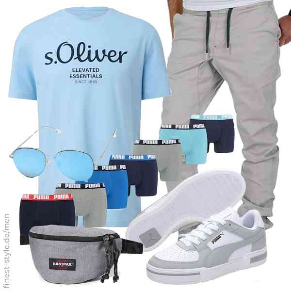 Top herren-Outfit im Finest-Trend-Style für ein selbstbewusstes Modegefühl mit tollen Produkten von s.Oliver,Amaci&Sons,SOJOS,PUMA,EASTPAK,PUMA