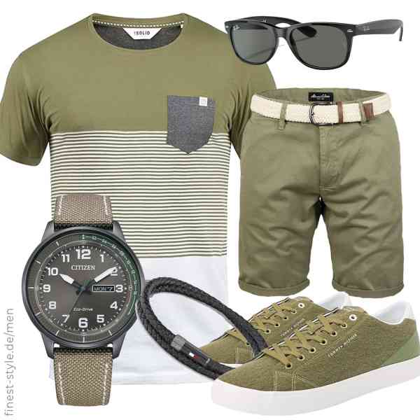 Top herren-Outfit im Finest-Trend-Style für ein selbstbewusstes Modegefühl mit tollen Produkten von Solid,Amaci&Sons,CITIZEN,Ray-Ban,Tommy Hilfiger,Tommy Hilfiger