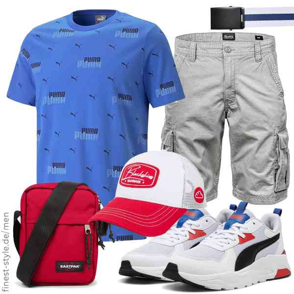 Top herren-Outfit im Finest-Trend-Style für ein selbstbewusstes Modegefühl mit tollen Produkten von PUMA,REPUBLIX,Urban Classics,EASTPAK,Blackskies,PUMA