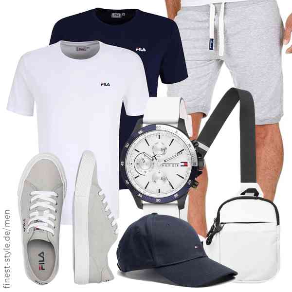 Top herren-Outfit im Finest-Trend-Style für ein selbstbewusstes Modegefühl mit tollen Produkten von FILA,Amaci&Sons,Tommy Hilfiger,DONGKER,Tommy Hilfiger,FILA