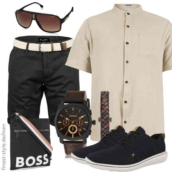 Top herren-Outfit im Finest-Trend-Style für ein selbstbewusstes Modegefühl mit tollen Produkten von YAOBAOLE,Amaci&Sons,Fossil,BOSS,Carrera,Clarks