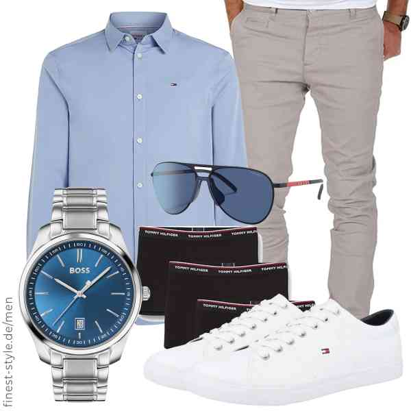 Top herren-Outfit im Finest-Trend-Style für ein selbstbewusstes Modegefühl mit tollen Produkten von Tommy Jeans,Amaci&Sons,BOSS,Tommy Hilfiger,Prada,Tommy Hilfiger