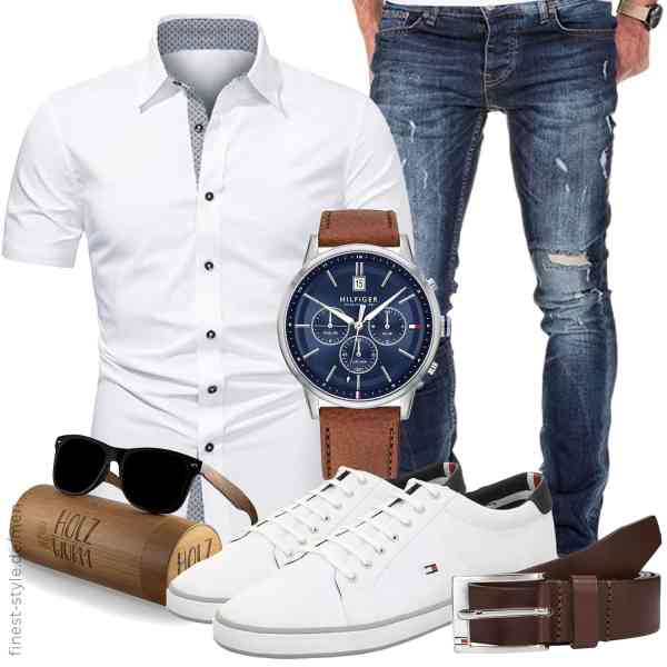 Top herren-Outfit im Finest-Trend-Style für ein selbstbewusstes Modegefühl mit tollen Produkten von Meilicloth,Amaci&Sons,Tommy Hilfiger,Tommy Hilfiger,Holzwurm,Tommy Hilfiger