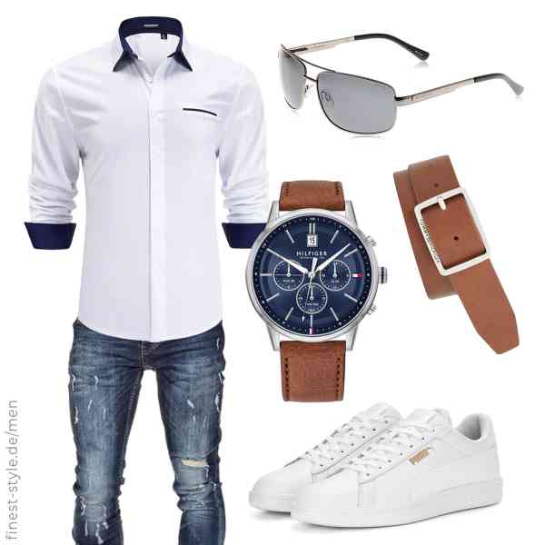 Top herren-Outfit im Finest-Trend-Style für ein selbstbewusstes Modegefühl mit tollen Produkten von HISDERN,Amaci&Sons,Tommy Hilfiger,Tommy Hilfiger,Polaroid,PUMA