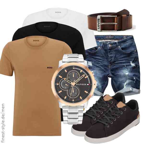 Top herren-Outfit im Finest-Trend-Style für ein selbstbewusstes Modegefühl mit tollen Produkten von BOSS,Amaci&Sons,Tommy Hilfiger,Levi's,TOMS