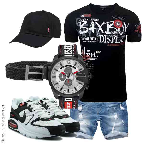 Top herren-Outfit im Finest-Trend-Style für ein selbstbewusstes Modegefühl mit tollen Produkten von Baxboy,Amaci&Sons,Diesel,Redbridge,Levi's,Nike