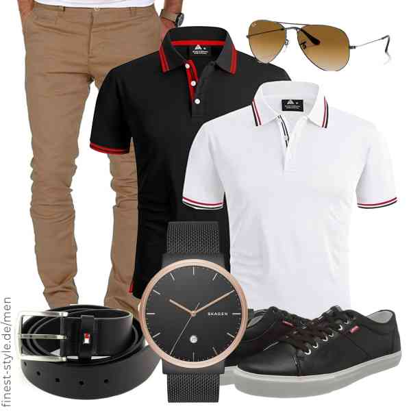 Top herren-Outfit im Finest-Trend-Style für ein selbstbewusstes Modegefühl mit tollen Produkten von SwissWell,Amaci&Sons,Skagen,Tommy Hilfiger,Ray-Ban,Levi's