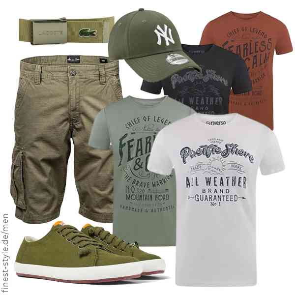 Top herren-Outfit im Finest-Trend-Style für ein selbstbewusstes Modegefühl mit tollen Produkten von riverso,Amaci&Sons,New Era,Lacoste,Camper