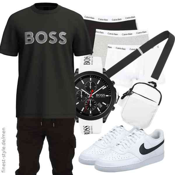 Top herren-Outfit im Finest-Trend-Style für ein selbstbewusstes Modegefühl mit tollen Produkten von BOSS,Nike,Amaci&Sons,Calvin Klein,BOSS,DONGKER