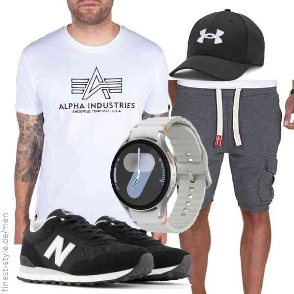 Top herren-Outfit im Finest-Trend-Style für ein selbstbewusstes Modegefühl mit tollen Produkten von ALPHA INDUSTRIES,Amaci&Sons,Samsung,Under Armour,New Balance