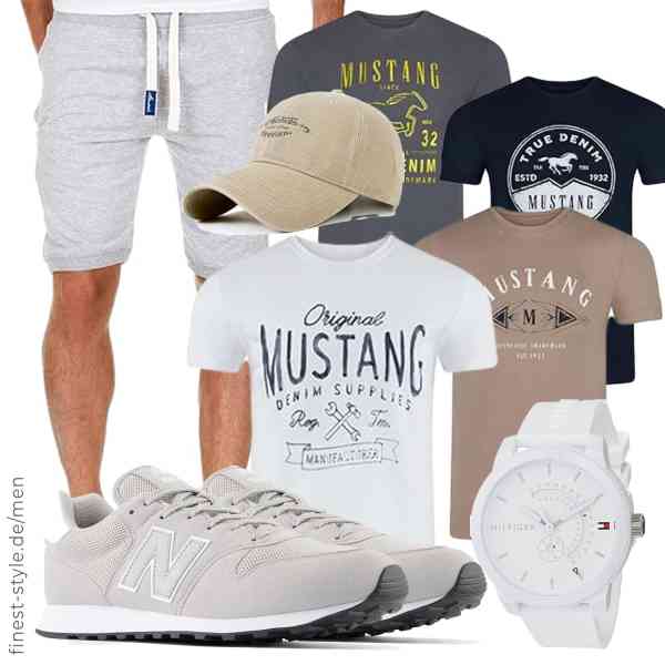 Top herren-Outfit im Finest-Trend-Style für ein selbstbewusstes Modegefühl mit tollen Produkten von MUSTANG,Amaci&Sons,Tommy Hilfiger,YAMEE,New Balance