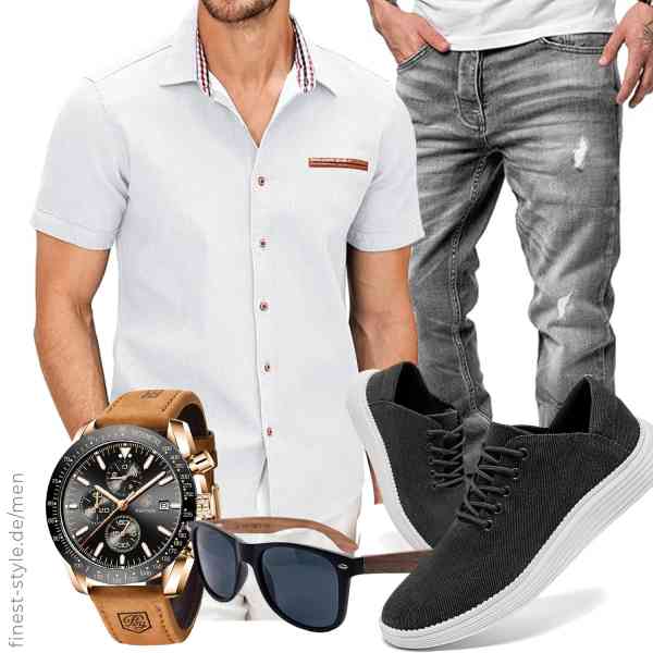 Top herren-Outfit im Finest-Trend-Style für ein selbstbewusstes Modegefühl mit tollen Produkten von COOFANDY,REPUBLIX,BY BENYAR,Holzwurm,GHFKKB