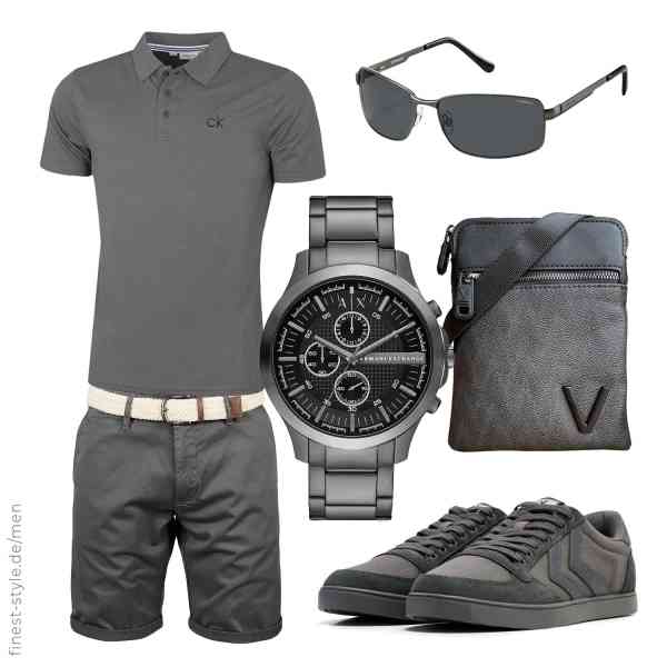 Top herren-Outfit im Finest-Trend-Style für ein selbstbewusstes Modegefühl mit tollen Produkten von Calvin Klein,Amaci&Sons,Armani Exchange,Polaroid,Valentino,hummel