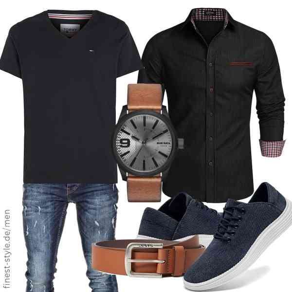 Top herren-Outfit im Finest-Trend-Style für ein selbstbewusstes Modegefühl mit tollen Produkten von COOFANDY,Tommy Hilfiger,Amaci&Sons,Diesel,Levi\'s,GHFKKB