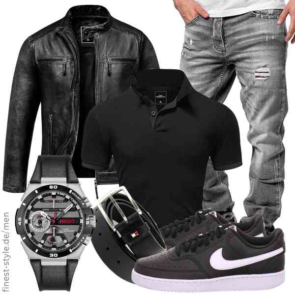 Top herren-Outfit im Finest-Trend-Style für ein selbstbewusstes Modegefühl mit tollen Produkten von Amaci&Sons,Amaci&Sons,Amaci&Sons,HUGO,Tommy Hilfiger,Nike