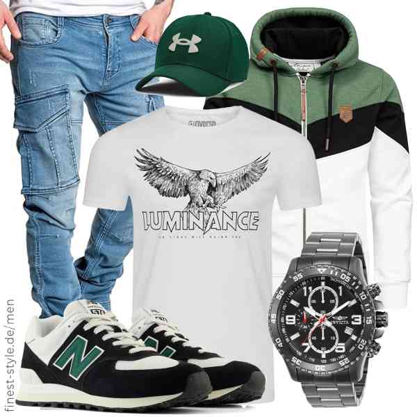 Top herren-Outfit im Finest-Trend-Style für ein selbstbewusstes Modegefühl mit tollen Produkten von Amaci&Sons,riverso,REPUBLIX,Invicta,Under Armour,New Balance