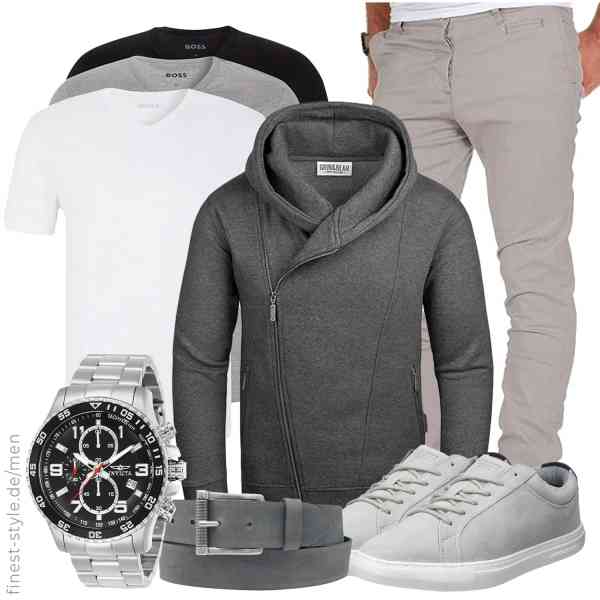 Top herren-Outfit im Finest-Trend-Style für ein selbstbewusstes Modegefühl mit tollen Produkten von Grin&Bear,BOSS,Amaci&Sons,Invicta,AnnaMatoni,JACK & JONES