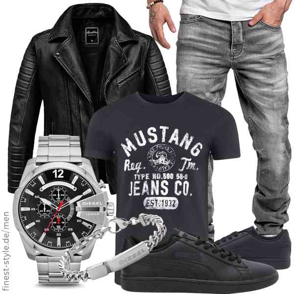 Top herren-Outfit im Finest-Trend-Style für ein selbstbewusstes Modegefühl mit tollen Produkten von Amaci&Sons,MUSTANG,Amaci&Sons,Diesel,Diesel,PUMA