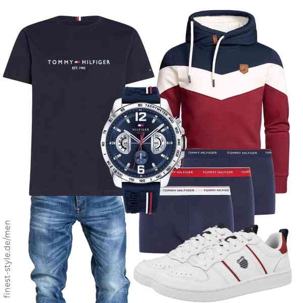 Top herren-Outfit im Finest-Trend-Style für ein selbstbewusstes Modegefühl mit tollen Produkten von Amaci&Sons,Tommy Hilfiger,Amaci&Sons,Tommy Hilfiger,Tommy Hilfiger,K-Swiss