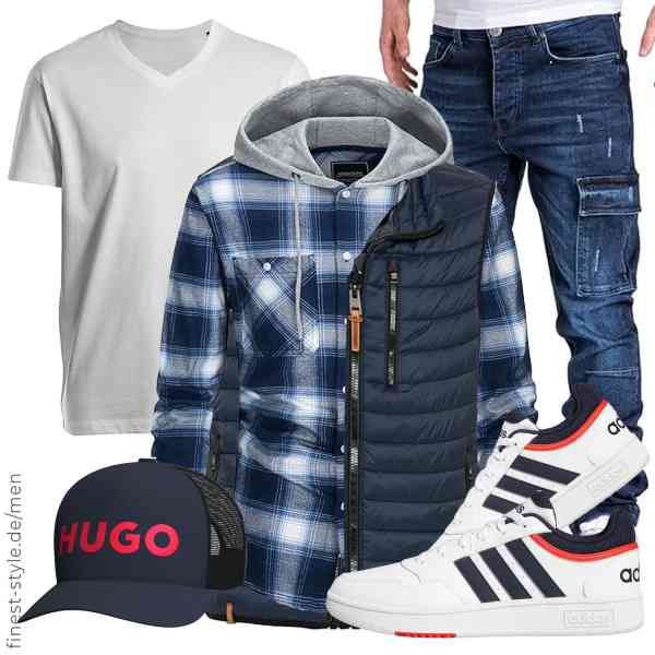 Top herren-Outfit im Finest-Trend-Style für ein selbstbewusstes Modegefühl mit tollen Produkten von camel active,KEFITEVD,Amaci&Sons,HRM,HUGO,adidas