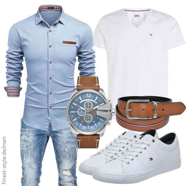 Top herren-Outfit im Finest-Trend-Style für ein selbstbewusstes Modegefühl mit tollen Produkten von COOFANDY,Tommy Jeans,Amaci&Sons,Diesel,Tommy Hilfiger,Tommy Hilfiger