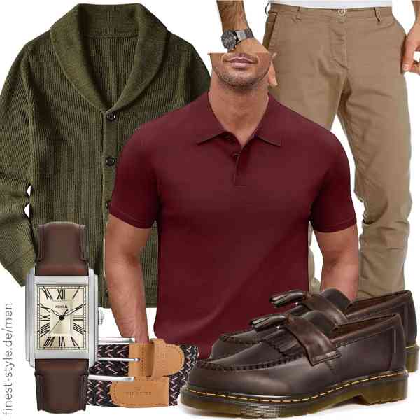 Top herren-Outfit im Finest-Trend-Style für ein selbstbewusstes Modegefühl mit tollen Produkten von ZHILI,COOFANDY,Amaci&Sons,Fossil,Pierrot,Dr. Martens