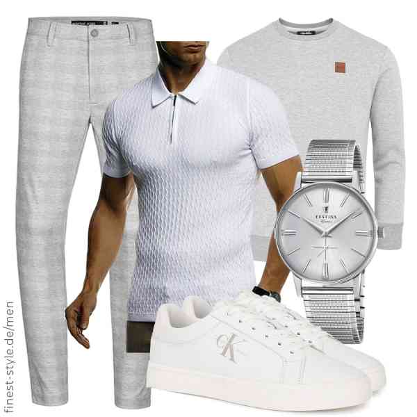 Top herren-Outfit im Finest-Trend-Style für ein selbstbewusstes Modegefühl mit tollen Produkten von REPUBLIX,Leif Nelson,Indicode,Festina,Calvin Klein Jeans