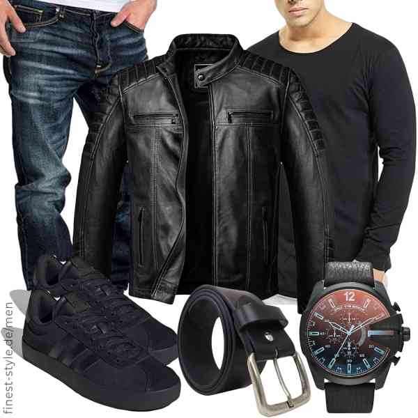 Top herren-Outfit im Finest-Trend-Style für ein selbstbewusstes Modegefühl mit tollen Produkten von Amaci&Sons,Urban Classics,Amaci&Sons,Diesel,BELTINGER,adidas