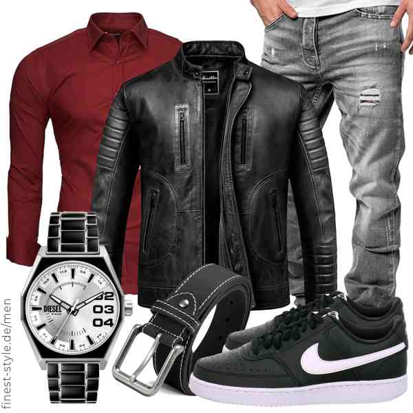 Top herren-Outfit im Finest-Trend-Style für ein selbstbewusstes Modegefühl mit tollen Produkten von Amaci&Sons,Kayhan,Amaci&Sons,Diesel,CHAOREN CR,Nike