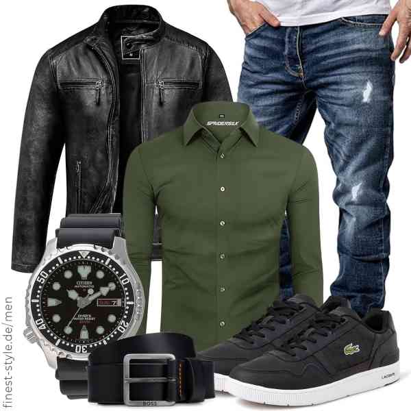 Top herren-Outfit im Finest-Trend-Style für ein selbstbewusstes Modegefühl mit tollen Produkten von Amaci&Sons,DEMEANOR,REPUBLIX,CITIZEN,BOSS,Lacoste