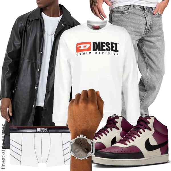 Top herren-Outfit im Finest-Trend-Style für ein selbstbewusstes Modegefühl mit tollen Produkten von Redbridge,Diesel,Amaci&Sons,Diesel,Diesel,Nike