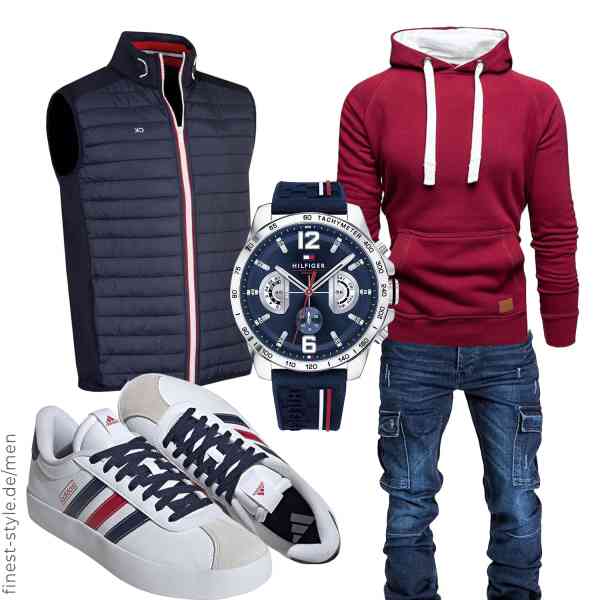 Top herren-Outfit im Finest-Trend-Style für ein selbstbewusstes Modegefühl mit tollen Produkten von Calvin Klein,Amaci&Sons,Amaci&Sons,Tommy Hilfiger,adidas