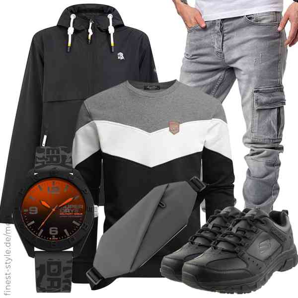 Top herren-Outfit im Finest-Trend-Style für ein selbstbewusstes Modegefühl mit tollen Produkten von Schmuddelwedda,Amaci&Sons,Amaci&Sons,Superdry,TODREMOU,Skechers