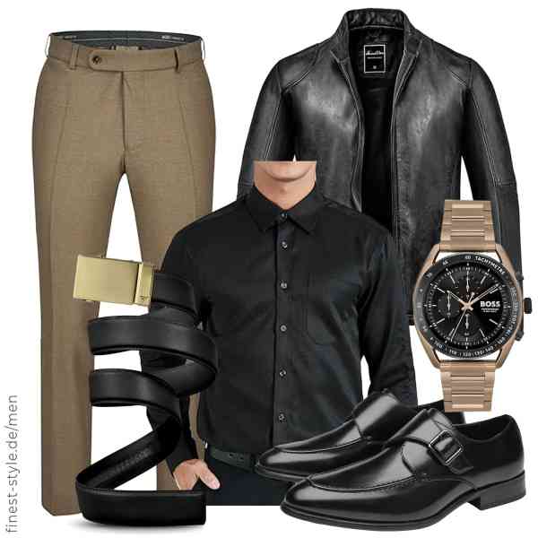 Top herren-Outfit im Finest-Trend-Style für ein selbstbewusstes Modegefühl mit tollen Produkten von Amaci&Sons,HISDERN,aubi:,BOSS,Mission Belt,ANUFER