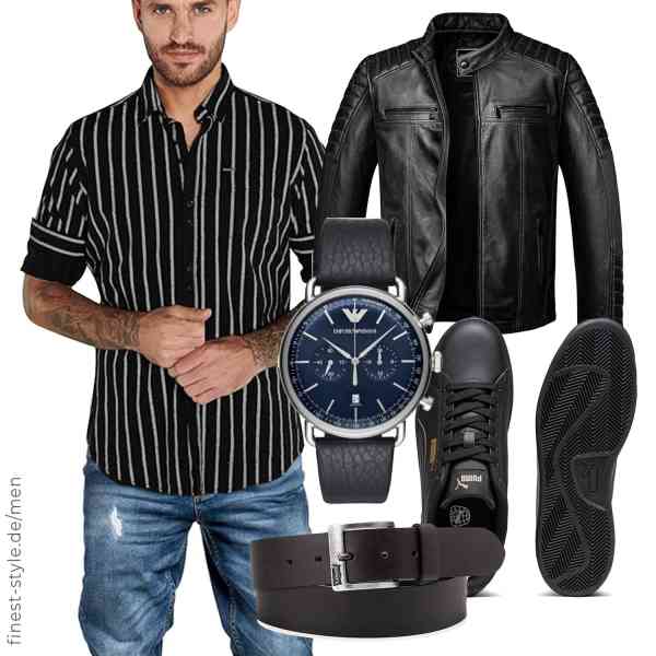 Top herren-Outfit im Finest-Trend-Style für ein selbstbewusstes Modegefühl mit tollen Produkten von Amaci&Sons,emilio adani,REPUBLIX,Emporio Armani,Levi\'s,PUMA